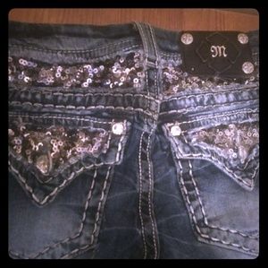 Miss me jeans size 25 Rhinestones galore!!!
